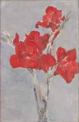 Gladiolos Rojos, c.1906